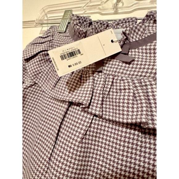 New Janie and Jack Houndstooth Ruffle Collared Dress Size 5 - Picture 8 of 10